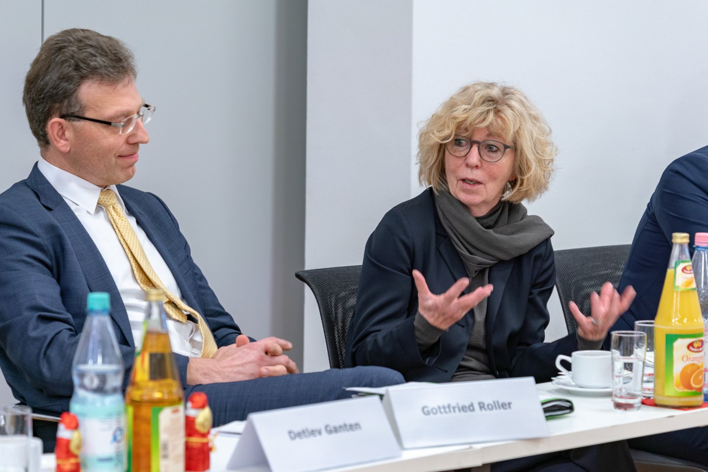 Doris Schaeffer im Diskurs mit den anderen Fachexperten